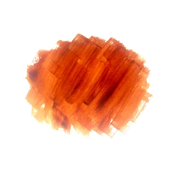 Elegant Orange Watercolor Splash Brush Stroke Design Vector — Stock Vector
