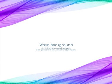 Soyut renkli dalga tasarımı stil iş arka plan vektörü