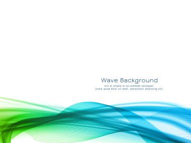 Soyut renkli dalga tasarımı stil iş arka plan vektörü