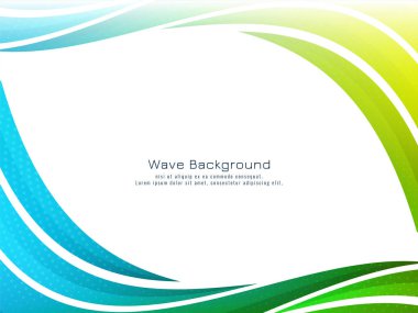 Zarif renkli dalga dinamik tasarım arka plan vektörü