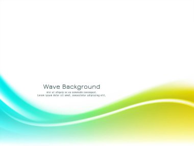 Modern renkli dalga tasarımı arka plan vektörü