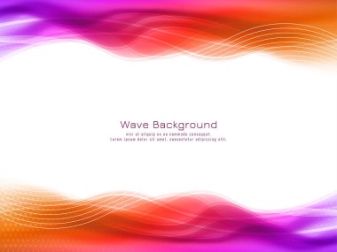 Soyut kırmızı ve pembe renk dalga tasarım arka plan vektörü