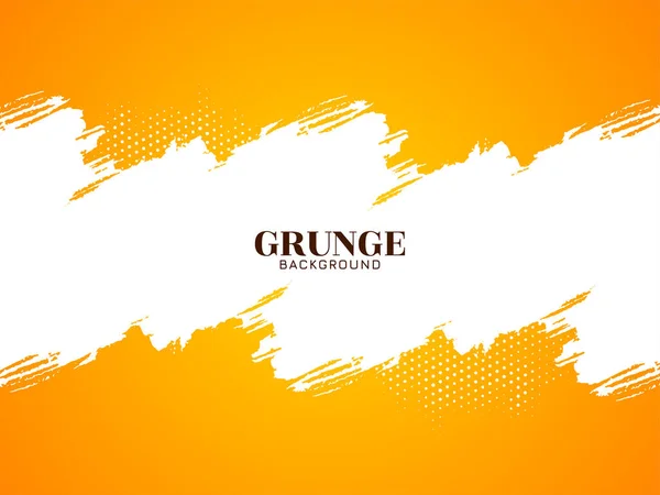 Abstrato Amarelo Branco Grunge Textura Fundo Design Vetor — Vetor de Stock