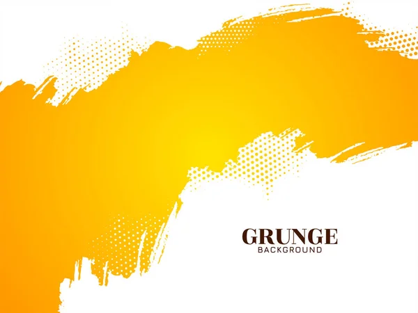 Abstrato Amarelo Branco Grunge Textura Fundo Design Vetor — Vetor de Stock