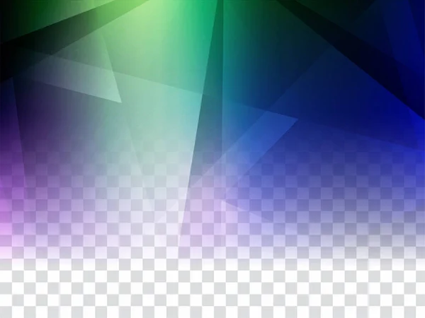 現代のカラフルな幾何学的多角形透明背景ベクトル — ストックベクタ