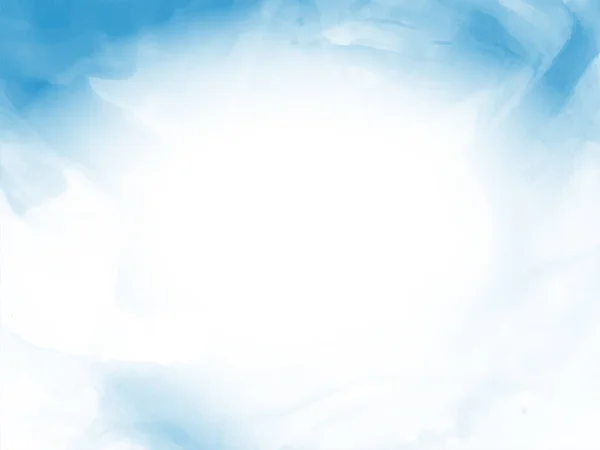Abstrait Bleu Aquarelle Décoratif Fond Design Vecteur — Image vectorielle