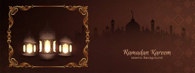 Ramazan Kareem İslam Festivali afişi cami vektörüyle karşıladı