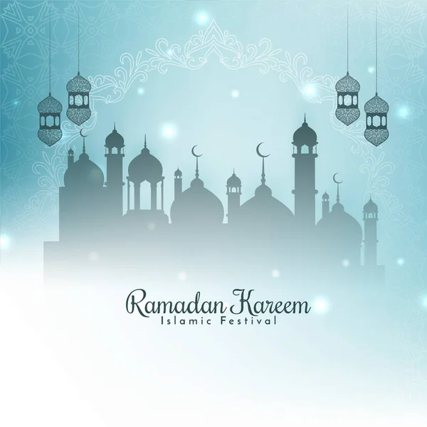 Ramazan Kareem Slami Klasik Arka Plan Tasarım Vektörü — Stok Vektör