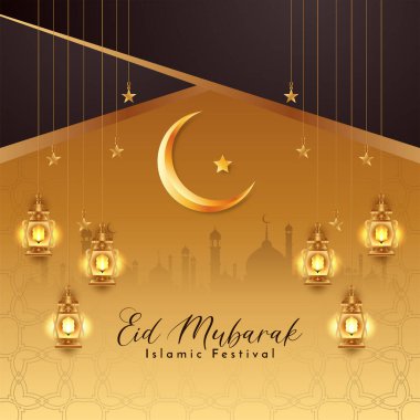 Bayram Mübarek dini festival cami tasarım vektörü