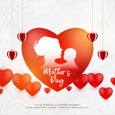 Mutlu Anneler Günü dekoratif zarif arkaplan tasarım vektörü