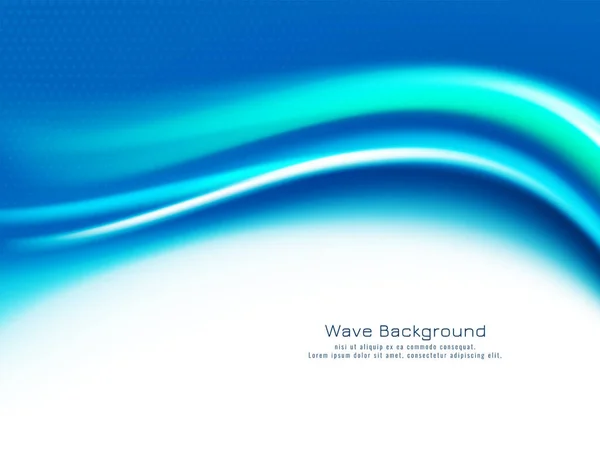 Abstract Blue Wave Design Modern Background Vector — Vector de stock
