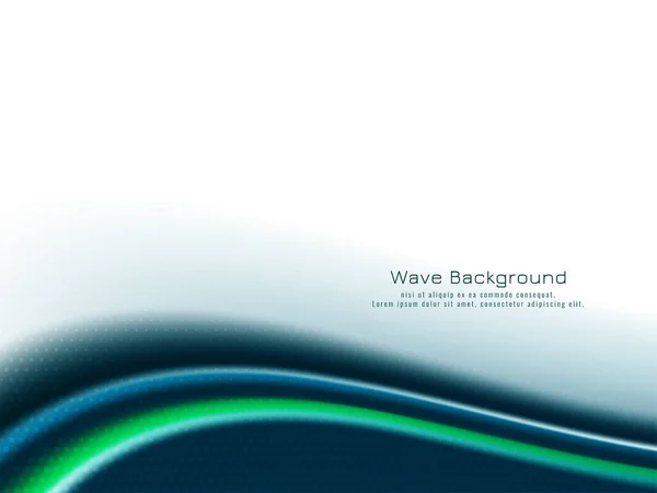 Modern Elegant Colorful Wave Design Background Vector — Vector de stock