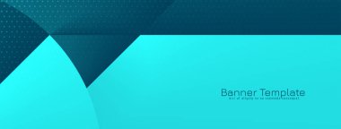 Zarif renkli geometrik pankart şablon vektörü