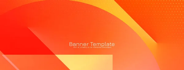 Abstract Kleurrijke Geometrische Banner Sjabloon Vector — Stockvector