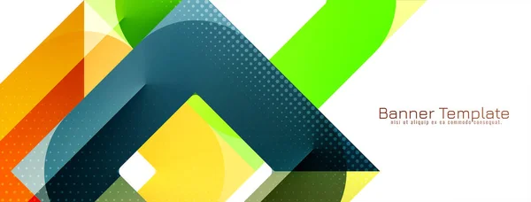 Abstract Stylish Geometric Design Colorful Banner Vector — Stockvektor