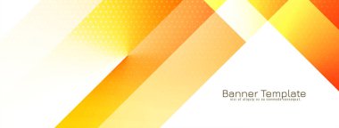 Modern zarif sarı ve kırmızı geometrik tasarım iş afişi taşıyıcısı