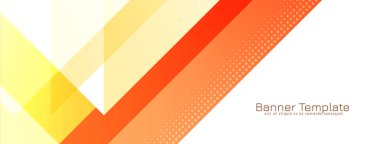 Modern zarif sarı ve kırmızı geometrik tasarım iş afişi taşıyıcısı