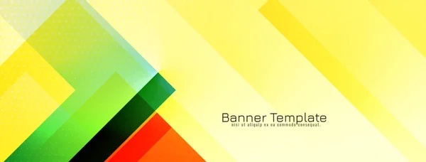 Abstract Stylish Geometric Design Colorful Banner Vector — Vector de stock