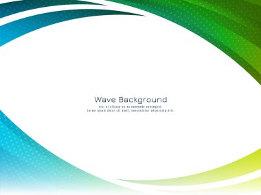 Modern renkli dalga tasarımı arka plan vektörü