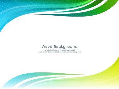 Soyut renkli dalga tasarımı dekoratif arkaplan vektörü