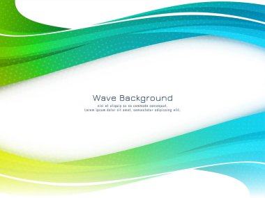 Zarif modern renkli dalga dinamik tasarım arka plan vektörü