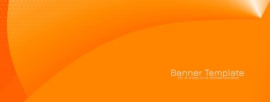 Sarı renk zarif dalga stili kurumsal pankart tasarım vektörü