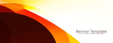 Zarif dalga stili güzel pankart tasarım vektörü