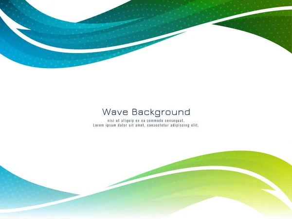 Stylish Elegant Colorful Wave Design Modern Background Vector — Stock Vector