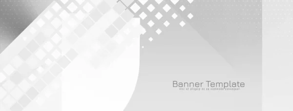 Resumen Moderno Color Gris Geométrico Moderno Banner Diseño Vector — Vector de stock