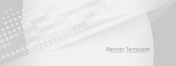 Сучасний Елегантний Сірий Колір Геометричний Бізнес Банер Вектор Дизайну — стоковий вектор