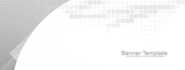Стильний Елегантний Сірий Колір Геометричний Бізнес Банер Вектор Дизайну — стоковий вектор