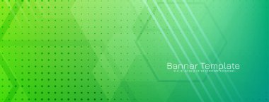 Renkli zarif geometrik altıgen şekiller iş flaması taşıyıcısı