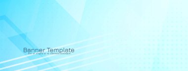 Yumuşak mavi renk geometrik altıgen şekiller kurumsal sancak vektörü