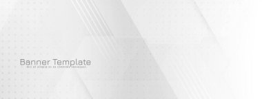 Soyut beyaz renkli geometrik bayrak tasarım vektörü