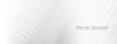 Modern parlak beyaz renk çizgileri geometrik trend arkaplan vektörü