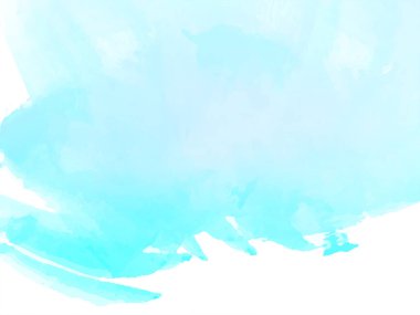 Dekoratif mavi suluboya desen arka plan vektörü