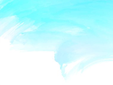 Dekoratif mavi suluboya desen arka plan vektörü