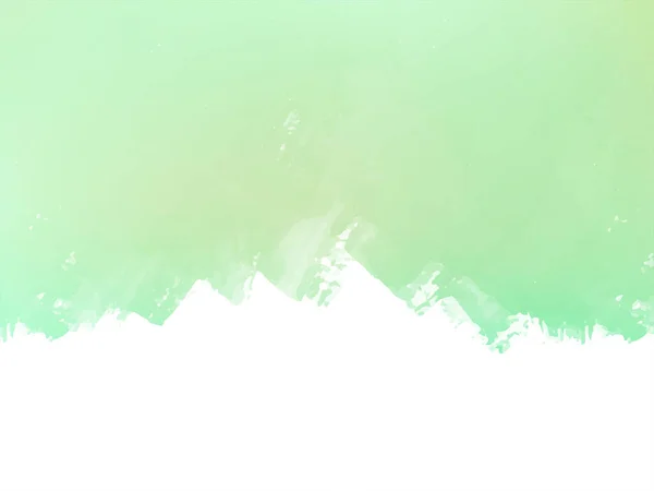 Dekorativní Měkká Zelená Akvarel Textura Design Pozadí Vektor — Stockový vektor