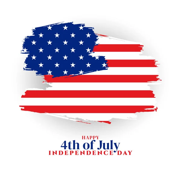 Šťastný Den Nezávislosti Červencového Amerického Pozadí Vektoru — Stockový vektor