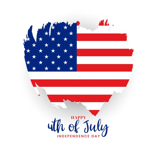American Julho Celebração Moderna Vetor Fundo — Vetor de Stock