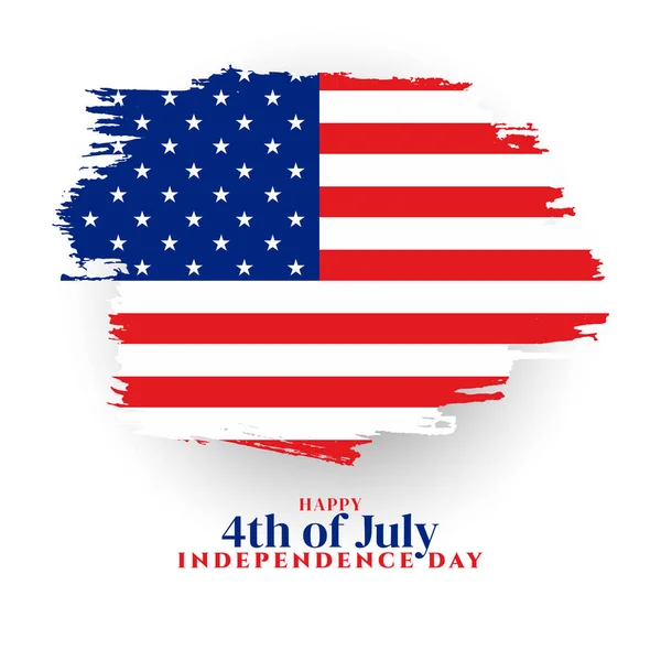 Feliz Julho Independência Americana Vetor Fundo Dia — Vetor de Stock