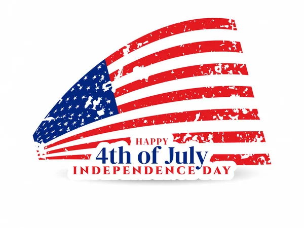American 4Th July Celebration Modern Background Vector — Stock Vector