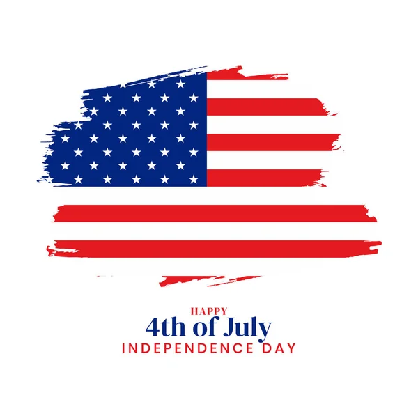 Šťastný Den Nezávislosti Červencového Amerického Pozadí Vektoru — Stockový vektor