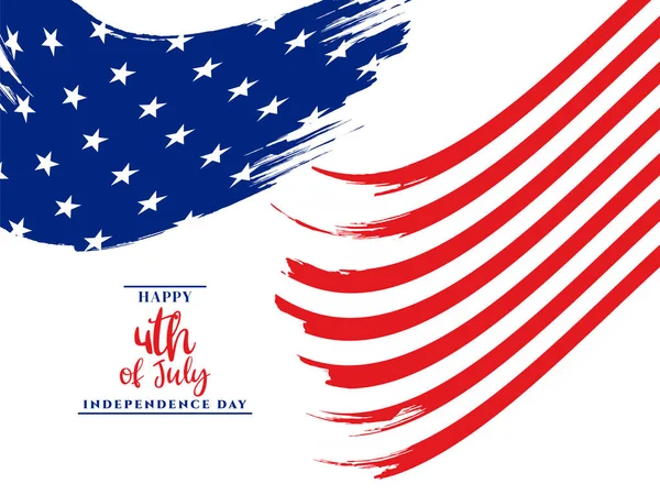 Amerika Nın Bağımsızlık Gününün Temmuz Kutlu Olsun Telifsiz Stok Illüstrasyonlar