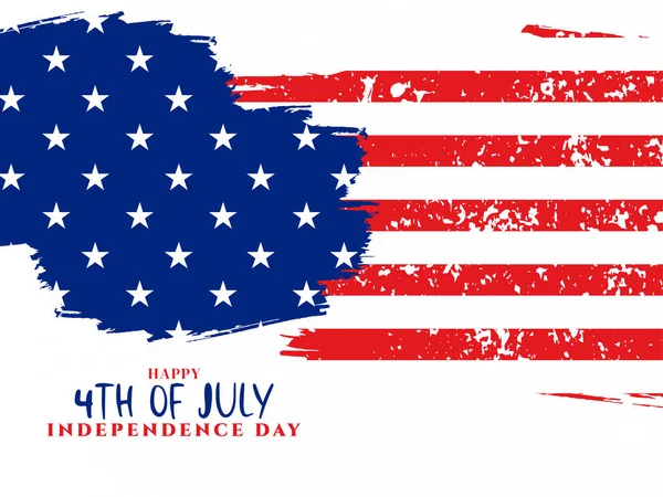 Amerika Nın Bağımsızlık Gününün Temmuz Kutlu Olsun Telifsiz Stok Vektörler