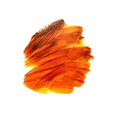 Parlak kahverengi fırça darbesi suluboya tasarım arka plan vektörü