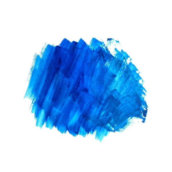 Moderne Bleu Coup Pinceau Aquarelle Conception Arrière Plan Vecteur — Image vectorielle