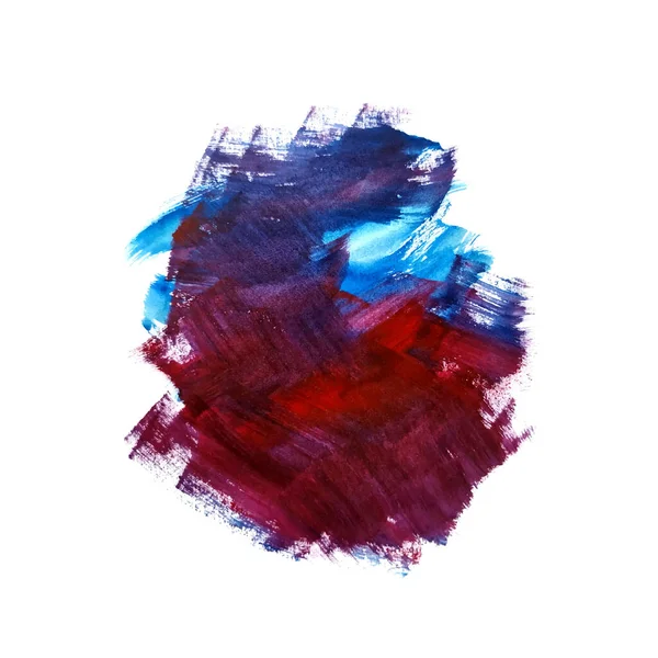 Rosso Blu Pennello Colorato Colpo Acquerello Disegno Sfondo Vettore — Vettoriale Stock