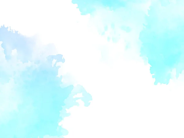 Abstraktní Měkké Modré Ručně Malované Akvarel Pastelové Pozadí Vektor — Stockový vektor