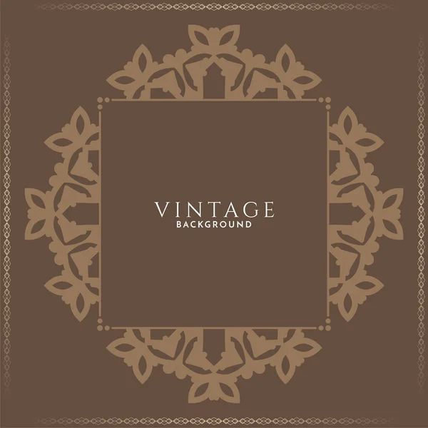 Abstract Vintage Style Luxury Design Decorative Background Vector — Stockvektor